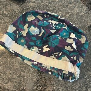 Teal, Gray, and Purple Scrub hat